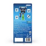 Buy Gillette Sport 5-Blade No Slip Aquagrip Men's Razor + 2 Cartridge - Purplle