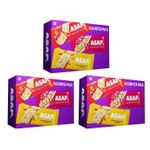 Buy ASAP Energy Bars - 18 Bars, Healthy Granola Bars (Dark Choco Almond, Fruits & White Choco, Cashew Caramel) - Chewy Snack Bars (35 g Each) - Purplle