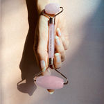 Buy Natural Vibes Glow Getter Gift Set with Rose Quartz Face Roller, Rose Quartz Gua Sha and Nirvana Flower Oil - Purplle