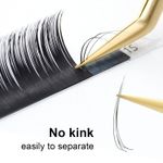 Buy NAGARAKU Eyelash Extensions Individual Lashes 0.12mm N curl 7-15mm Mix Tray Classic Mega Volume Matte Black Soft Natural 16 rows (MIX-0.12 N) - Purplle