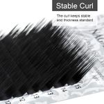 Buy NAGARAKU Eyelash Extensions Individual Lashes 0.12mm N curl 7-15mm Mix Tray Classic Mega Volume Matte Black Soft Natural 16 rows (MIX-0.12 N) - Purplle