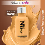 Buy NY Bae Dewy Drops Foundation - Freddo 04 (30 ml) | Wheatish Skin | Cool Undertone | Full Coverage | Long Lasting | Non-Transfer - Purplle