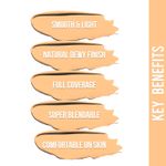 Buy NY Bae Dewy Drops Liquid Foundation | Natural | Full Coverage | Smooth & Light | Easily Blendable | Dark Skin Tone | Warm Undertone - Cappuccino 5 (30 ml) - Purplle