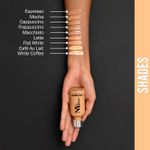 Buy NY Bae Dewy Drops Liquid Foundation | Natural | Full Coverage | Smooth & Light | Easily Blendable | Dark Skin Tone | Warm Undertone - Cappuccino 5 (30 ml) - Purplle