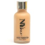 Buy NY Bae Dewy Drops Liquid Foundation | Natural | Full Coverage | Smooth & Light | Easily Blendable | Dark Skin Tone | Warm Undertone - Cappuccino 5 (30 ml) - Purplle