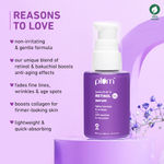 Buy Plum 1% Retinol Anti-Aging Face Serum With Bakuchiol, Reduces Fine Lines & Wrinkles, Boosts Collagen 30ml - Purplle