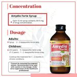 Buy AIMIL Amydio Forte Syrup for Diarrhoea & Dysentery| Energizes body by replenishing electrolyte to prevent dehydration|100 ML (Pack of 4) - Purplle