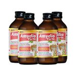 Buy AIMIL Amydio Forte Syrup for Diarrhoea & Dysentery| Energizes body by replenishing electrolyte to prevent dehydration|100 ML (Pack of 4) - Purplle