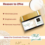 Buy Good Vibes Rice Brightening Gel Creme | Glass skin, Korean skin, Rice water (50 g) - Purplle