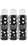 Buy Sweet Heart Black Long Lasting Imported Deodorant Perfumed Bodyspray, 100ml (Pack of 3) - Purplle