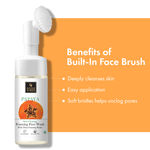 Buy Good Vibes Papaya Skin Clearing Foaming Face Wash with Deep Cleansing Brush (150 ml) - Purplle