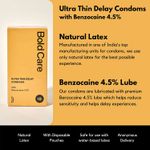 Buy Bold Care Ultra Thin Long Last Condoms - Pack of 10 - Lubricated - Natural Latex - Purplle