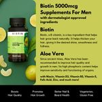Buy Bold Care Organic Biotin Tablets for Hair Growth 60 Tablets - High Potency 5000 mcg - Vitamins, Zinc & Aloe Vera Extract - Supplement for Hair Fall Control, Skin & Nail Care - Purplle