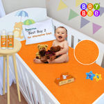 Buy BeyBee Quick Dry Baby Bed Protector Waterproof Sheet - Medium (Peach) - Purplle