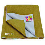 Buy Bey Bee Quick Dry Baby Bed Protector Waterproof Sheet Reusable Absorbent Mat Elderly Patients Bedding Underpads (Golden) {Extra Large} {200Cm X 140Cm} - Purplle