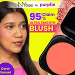 Buy NY Bae Sunset Skyline Blush - Coral Sunset 06 (5 gm) | Coral | Matte Finish | Rich Colour | Blendable | Multipurpose | Travel Friendly - Purplle