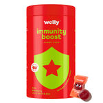 Buy Welly Immunity Boost Gummies with Amla, Vitamin C, D, A, Zinc, Elderberry - Purplle