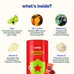 Buy Welly Immunity Boost Gummies with Amla, Vitamin C, D, A, Zinc, Elderberry - Purplle