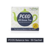 Buy myDaily PCOS PCOD 6X Green Tea for Weight Loss with 6X Anti-Oxidants (Pack of 50) - Purplle