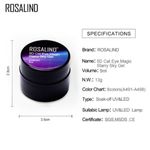 Buy Rosalind 5D Cat Eyes Gel polish Vernis Semi Permanent Varnish Hybrid Magnetic Soak Off LED UV Gel Nail Polish For Nail Art (RL-5ML-A497) - Purplle