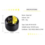 Buy Venalisa 5ml Glass Mirror Effect Neon Gemstone Glaze UV & LED Nail Gel Polish (VEN-GG-5ml-L29) - Purplle
