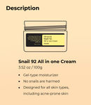 Buy COSRX Advanced Snail 92 All In One Cream (100 ml) - Purplle