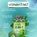 Buy Nutrainix Vitamin K2 MK7 Supplement | Light & Mineral Stable, High Potency Vitamin K2 as MK7 Supports Healthy Heart | Stronger Bones & Teeth – 120 Vegetarian Tablets - Purplle