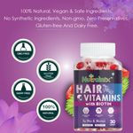 Buy Nutrainix Hair Vitamins Gummy with Biotin 10000mcg - 60 Veg Gummies - Purplle
