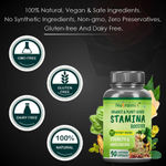 Buy Nutrainix Organic & Plant-Based Stamina Booster with 11 Potent Herbs for Strength, Endurance & Stamina - 90 Vegetarian Capsules - Purplle