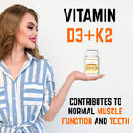 Buy HerbalLeaf Vitamin D3+K2 MK7 High Potency Supplement Supports Heart & Bone Health, 120 Veg Tablet - Purplle