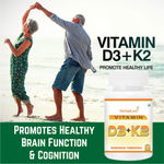 Buy HerbalLeaf Vitamin D3+K2 MK7 High Potency Supplement Supports Heart & Bone Health, 120 Veg Tablet - Purplle