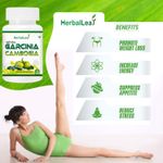 Buy HerbalLeaf Natural Garcinia Cambogia with 60% HCA | Natural Appetite Controller | 60 Veg Capsules - Purplle