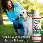 Buy Frisky Paws Anti-Tick & Flea Control Shampoo for Pets Protects Against Ticks, Fleas & Lice. Natural Moisturizing Shampoo to Maintain Overall Skin Health, 200ml (6.76oz) - Purplle