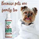 Buy Frisky Paws Anti-Tick & Flea Control Shampoo for Pets Protects Against Ticks, Fleas & Lice. Natural Moisturizing Shampoo to Maintain Overall Skin Health, 200ml (6.76oz) - Purplle