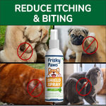 Buy Frisky Paws Neem Shield Ticks & Fleas Spray | Treatment and Repellent Spray for Dogs, Puppies, Cats of All Breeds with Neem & Aloe Vera - 200ml - Purplle