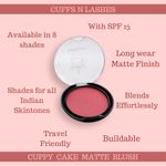 Buy Cuffs N Lashes Cuppy Cake Blush, Smile Please - Purplle