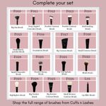 Buy Cuffs N Lashes Makeup Brushes, E001 Small Highlighter - Purplle
