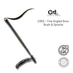 Buy Cuffs N Lashes Makeup Brushes, E002 Fine Angled Brow Brush & Spoolie - 1 pc - Purplle
