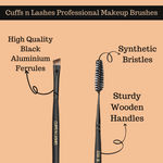 Buy Cuffs N Lashes Makeup Brushes, E002 Fine Angled Brow Brush & Spoolie - 1 pc - Purplle
