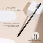 Buy Cuffs N Lashes Makeup Brushes, E002 Fine Angled Brow Brush & Spoolie - 1 pc - Purplle