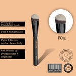 Buy Cuffs N Lashes Makeup Brushes, F013 Deep Angled Foundation Brush - Purplle