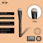 Buy Cuffs N Lashes Makeup Brushes, F013 Deep Angled Foundation Brush - Purplle