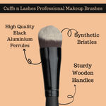 Buy Cuffs N Lashes Makeup Brushes, F013 Deep Angled Foundation Brush - Purplle