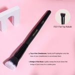 Buy Cuffs N Lashes Makeup Brushes, F021 - Flat Top Kabuki Brush - 1 pc - Purplle