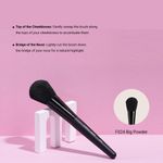 Buy Cuffs N Lashes Makeup Brushes, F024 Big Powder Brush - 1 pc - Purplle