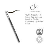 Buy Cuffs N Lashes X Shystyles Makeup Brushes, CS08 Eyeliner, Lip Filler Brush - 1 pc - Purplle