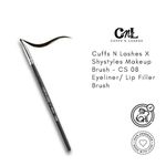 Buy Cuffs N Lashes X Shystyles Makeup Brushes, CS08 Eyeliner, Lip Filler Brush - 1 pc - Purplle