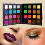 Buy Cuffs N Lashes Star Dust Palette 32 Pan Pressed Glitters, Multi-Color 15 - Purplle