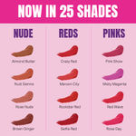 Buy Elle 18 Color Pop Matte Lip Color, W14, Berry Tea, 4.3 g - Purplle