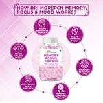 Buy DR. MOREPEN Memory, Focus & Mood Tablets For Brain Health - 60 Veg Tablets - Purplle